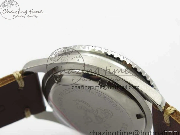 0117 Vintage Seamaster 300 No Date SS B12 Black Dial On Brown Leather Strap A2836 (Free Nylon Strap) Comfortable 7912
